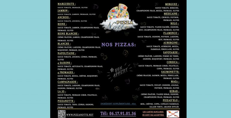 parte de Pizza Notte par evidence Digitale agence web Corse création site internet Corse agence digitale Calvi